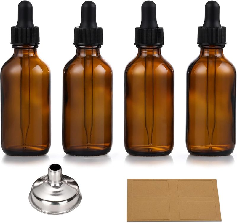 30ml amber glass dropper bottles